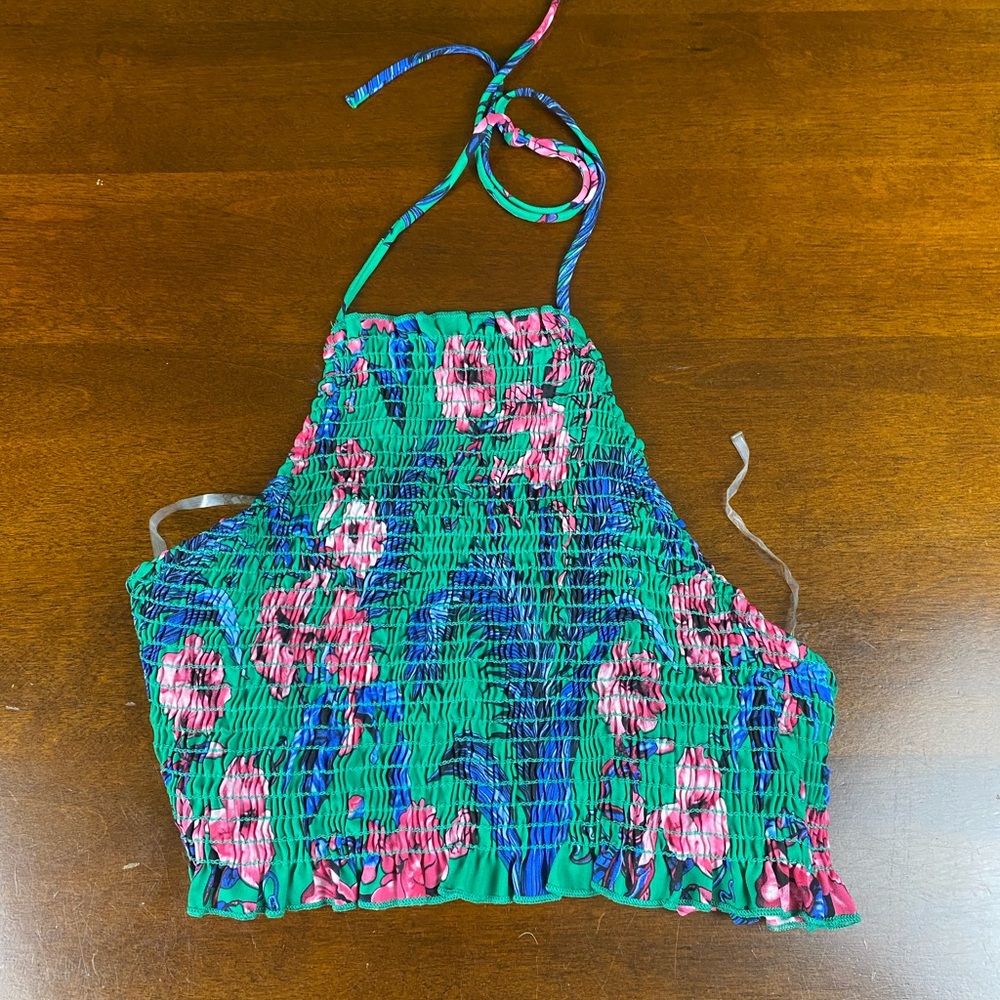 Floral Smocked Halter Top